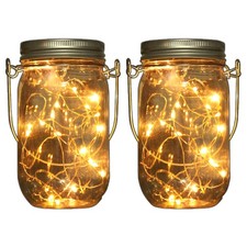 2x LED Solarglas 20 LEDs +