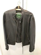 Schwarze Herren Lederjacke Gr