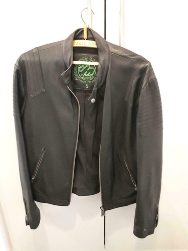 Schwarze herren lederjacke - herren,