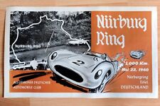 orginal Plakat Poster "1000 Km Nürburgring" Nordschleife Sterling Moss 1960