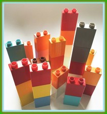 Lego Duplo® 35 x Original Sonder- Bausteine 35 x 2er  flach-hoch