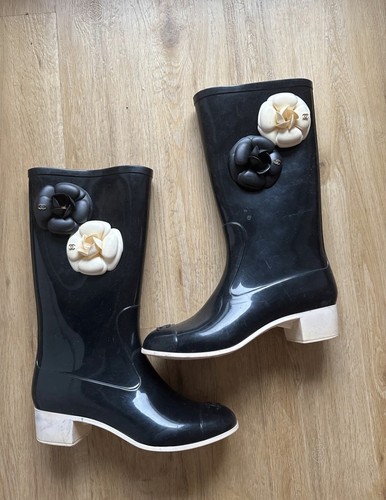 Chanel gummistiefel camellia - gummistiefel,