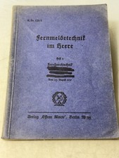 H.Dv. 125/2. Fernmeldetechnik im Heere. Heft 2: Fernsprechtechnik (WH)