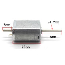Gleichstrommotor DC 12 - 24V Doppelwelle Modellbau Modelleisenbahn Auto Boot Lok