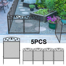 5x Zierzaun Beetzaun Ziergitter Beetbegrenzung Metall Garten Sicherheit für Hund