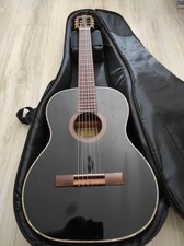 Ortega R221BK-7/8 Konzertgitarre Fichtendecke Schwarz Hochglanz Gigbag