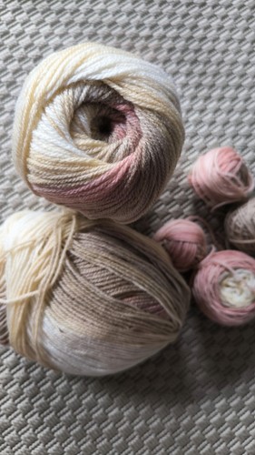 Wolle farbverlauf beige peach - wolle,