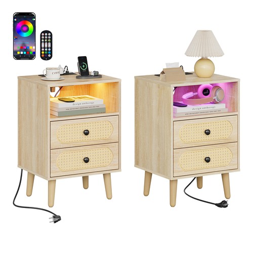 Nachttisch nachtschrank - 2×,