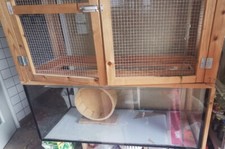 Aquarium Terrarium mit Oberbau für Nager, Mäuse o. a. Tiere 160L