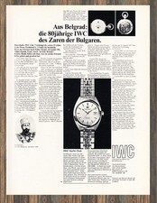 IWC Yacht-Club - Reklame Werbeanzeige Original-Werbung 1967