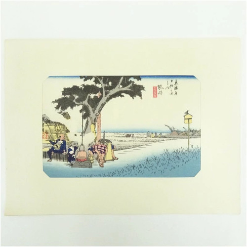 Hiroshige holzschnitt tokaido - hiroshige,