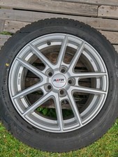 Winterräder auf Platinfelge P 73  16" Polarsilber  Winterreifen 205/ 55R 16 91H