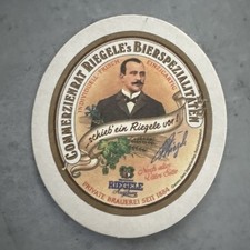 Bierdeckel Coaster Beermat Riegele Augsburg #1049#