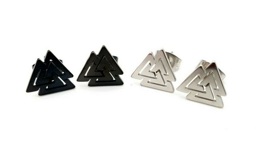 Ohrstecker valknut odinsknoten - valknut,