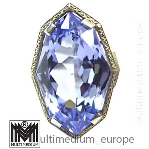 Großer art deco silber ring - art,