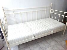 romantisches Eisen Metall Bett Sofa weiß 90x200 wie neu