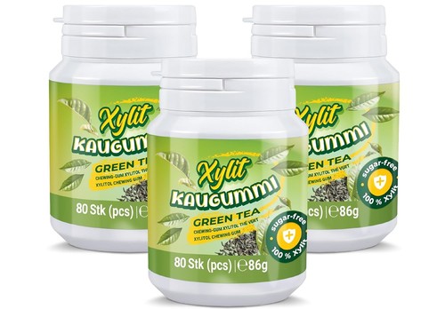 Xylit kaugummi grüner tee - xylit,