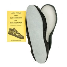Ledersohlen für Hüttenschuhe DIY Hüttenschuhsohlen mit Strickanleitung