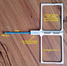 2-El. MOXON-Antenne für 70cm
