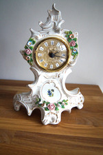 Kaminuhr /Tischuhr Porzellan