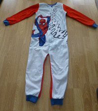 Spiderman Schlafoverall Gr.122/128 bunt  1-teilig mit Muster