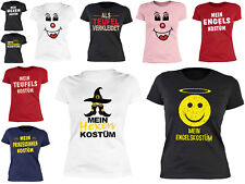 Karneval Sprüche Damen - Prinzessin .- Engel - Teufel - Hexe - Smiley Shirt