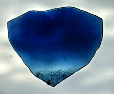 Turmalinscheibe tief blau