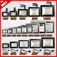 LED Fluter Flutlicht 20W 50W 100W 300W 500W 1000W Außen Strahler Scheinwerfer DE