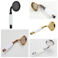 Handbrause Retro Duschbrause Brausekopf Duschkopf mit Keramik Griff Duscharmatur