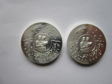 Aus meine Sammlung   2 x 25 Euro Gedenkmünzen 2021 J, ST. 0.925 Silber.