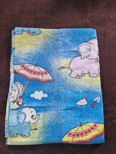 Baby Bettwäsche 2teilig, Kissen 40 cm x 60 cm + Bezug  100 cm x 130 cm,  blau