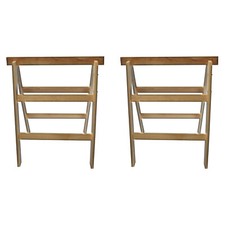 2x Holz Klappbock 2 sprossig