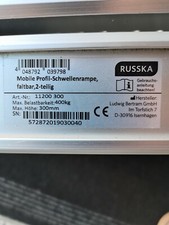 Mobile Profil-Schwellenrampe,RUSSKA,2- teilig,faltbar, ALUMINUM,FÜR Rollstuhl