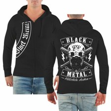 Kapuzensweat Jacke BLACK METAL