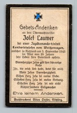 Sterbebild Soldat Laumer 1943