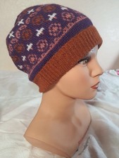 Mütze aus Alpaka Wolle, Beanie Mütze, Gestrickt, neu
