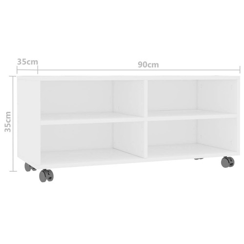 Schrank lowboard mit rollen - tv,