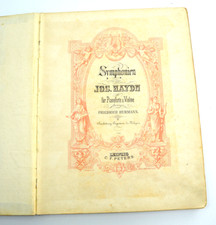 Altes Notenbuch Symphonien von Jos. Haydn für Pianoforte und Violine Musik 9026