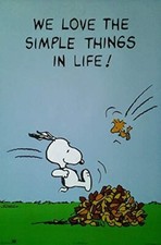 Peanuts, Snoopy & Woodstock: We Love The Simple..| US Import Poster 61 x 91,5 cm