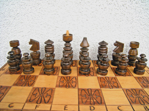 Alte holz schachspiel - holz,