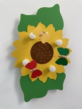 Holz Kinder Decken Lampe Sonnenblume 4 Flaming 3 Helligkeitsstufen Handarbeit