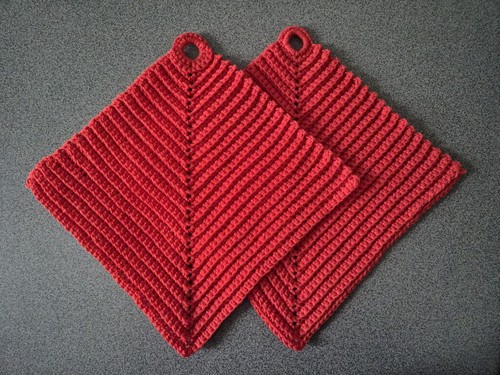 Stück topflappen handarbeit - 2,