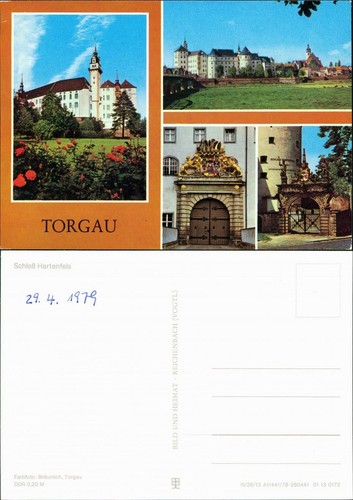 Ansichtskarte torgau schloss - ansichtskarte,
