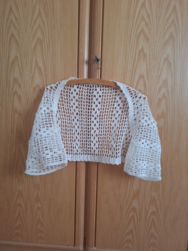 Bolero jacke weiß baumwolle - jacke,