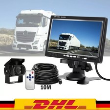 Top RÜCKFAHRSYSTEM Mit Monitor Rückfahrkamera 7 Zoll Farbmonitor LKW 4Pin 10M DE