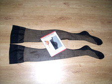Feinstrümpfe 20den Gr.9 schwarz + Nahtnylons ca. 100cm Strapse Hüfthalter Mieder