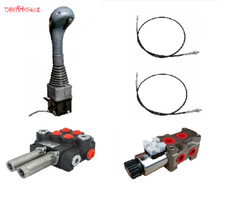 Hydraulikventil Kreuzschaltung Joystick Bowdenzug Frontlader Offen 40L 3-Fach