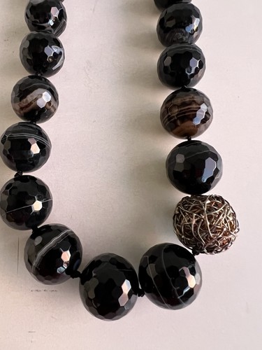 Designer kette halskette - designer, onyx