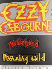 Patches-Set Heavy Metal1  3er Set  (Ozzy Osbourne Motörhead Running Wild) Patch