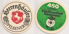 Herrenhäuser Pilsener - alter Bierdeckel "450 Jahre Schützenfest Hannover" 1980